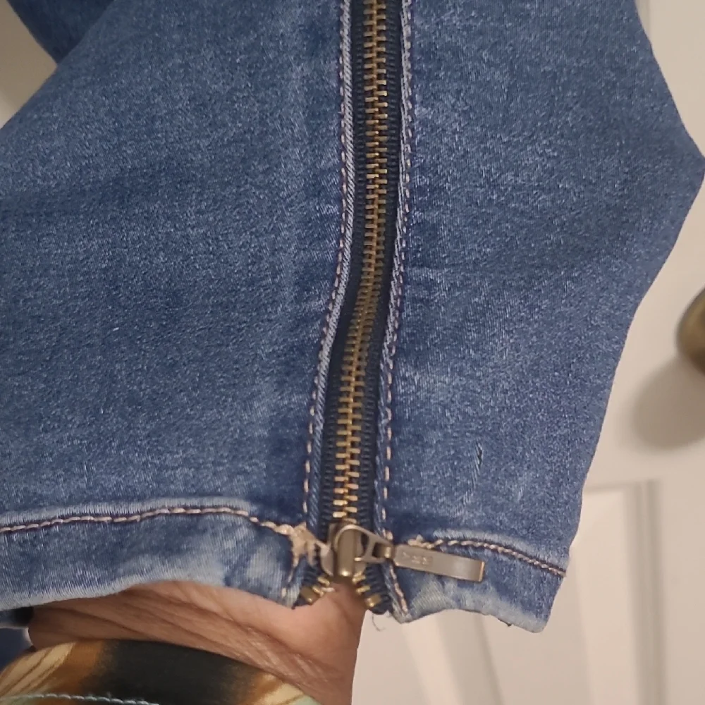 (FF) Nine West HEIDI PULL ON CROPPED Denim Blue Women's Jeggings - Picture 6 of 10